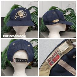 Vtg Zephyr Graf-X University Of Colorado Bison Snapback Hat
