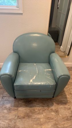 Leather lounge sofa chair