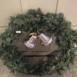 40” Christmas Wreath With 2 Big Bells