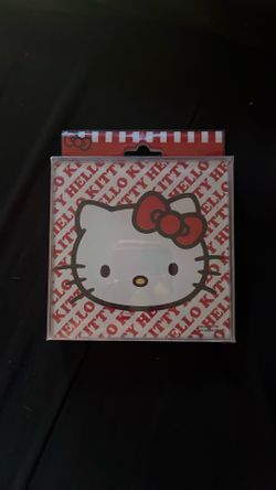 Set Of 4 Glass Hello Kitty Coasters