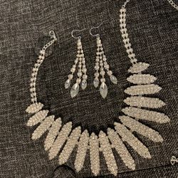 Silver Rhinestone Jewelry