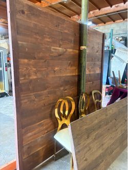 Wooden backdrop 8x8
