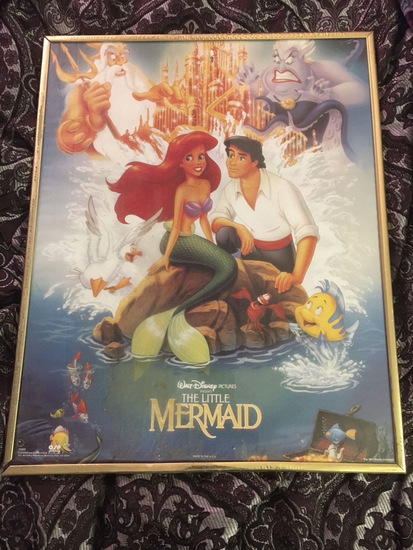 Vintage Little Mermaid Poster