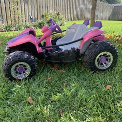 Power Wheels Girls Pink Dune Racer, 2 Seater Vehicle 