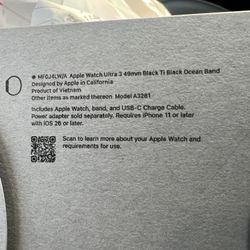 Brand New Apple Watch  Ultra 3 49mm Black