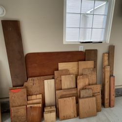 Lumber, Scrap Wood, Nails, Pegboard, Electrical Parts