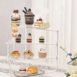 Transparent Acrylic Cake Stand, Easy Disassemble, For Wedding Party Birthday Cake, Dessert Display Rack
