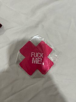 Pink X-Shape Nipple Pasties raving