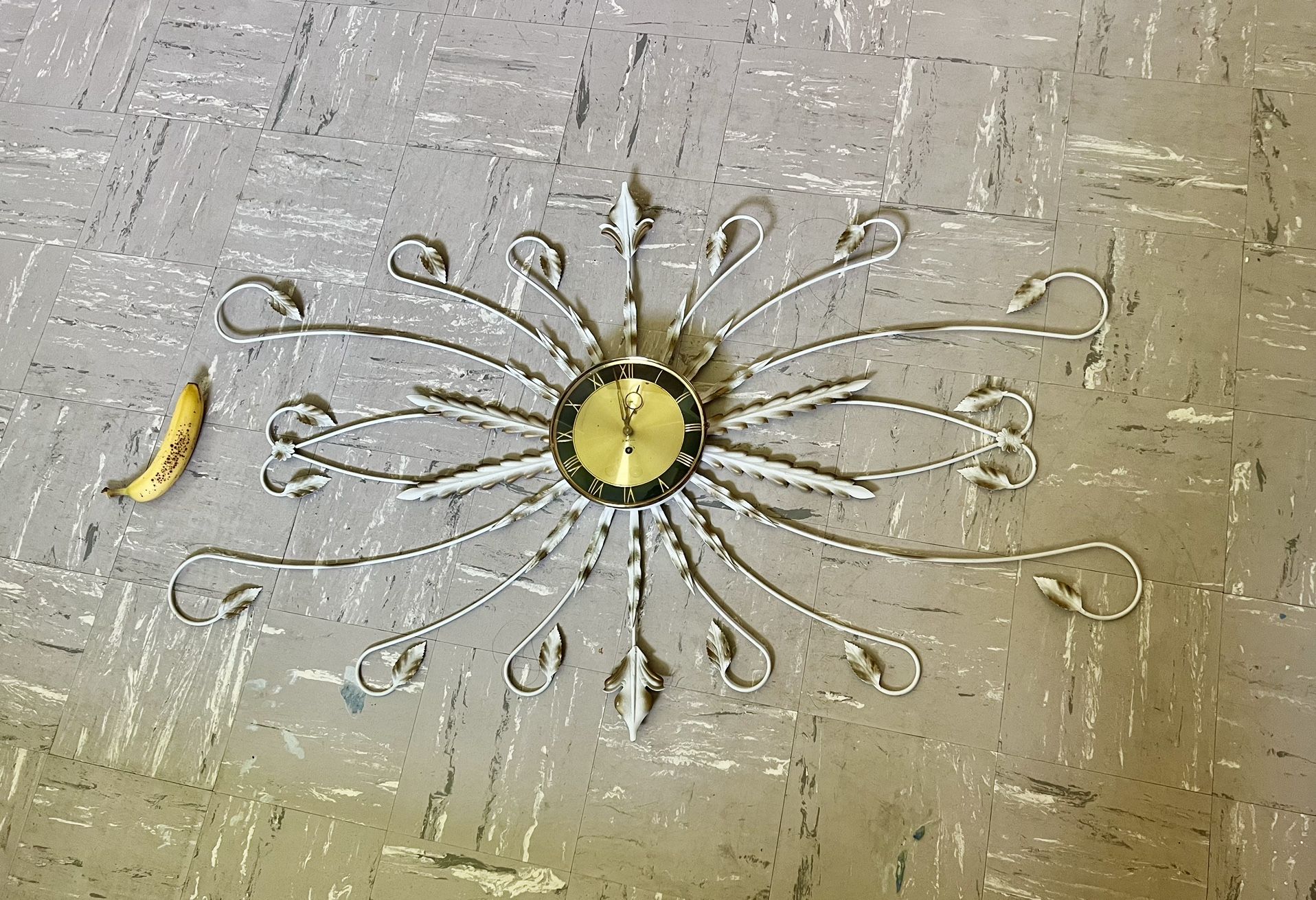 Vintage Jeweled Eight Day clock from Clock Shop (Toledo), 1971