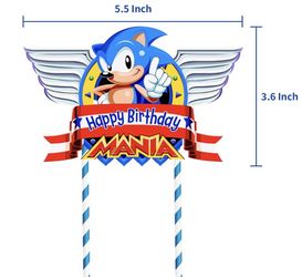 Sonic Happy Birthday Cake Topper