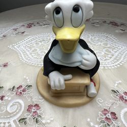 Walt disney productions ceramic donald duck graduate Figurine