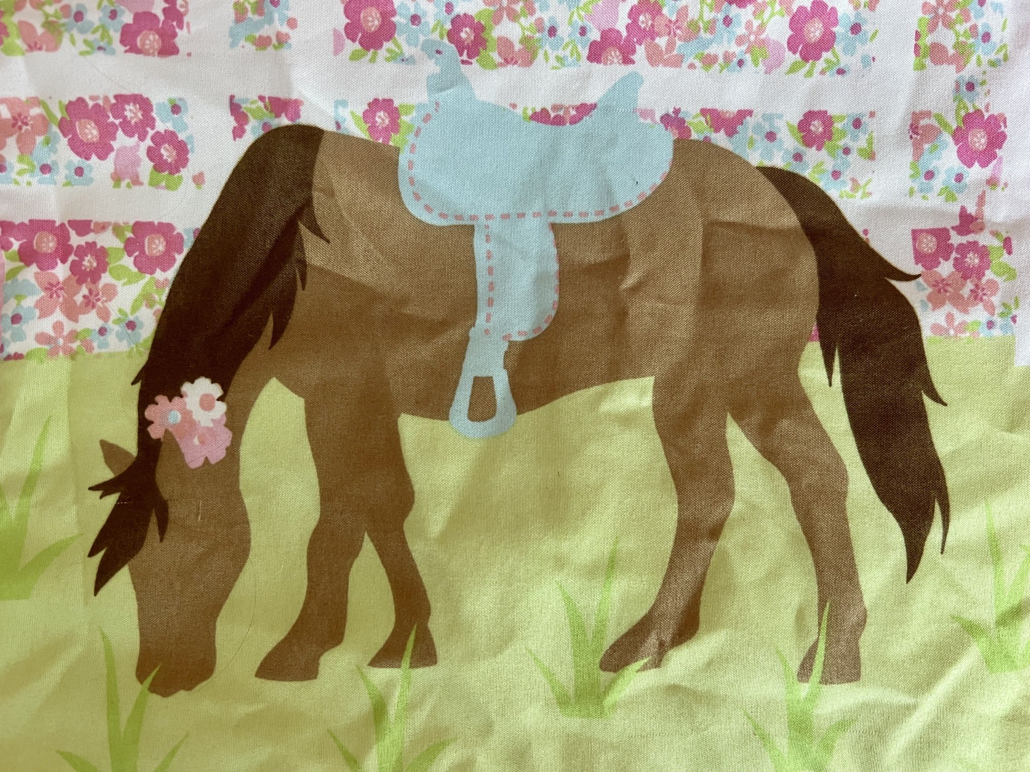 Circo Girls Horse And Flower Bedding Set
