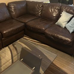 Leather Sectional 