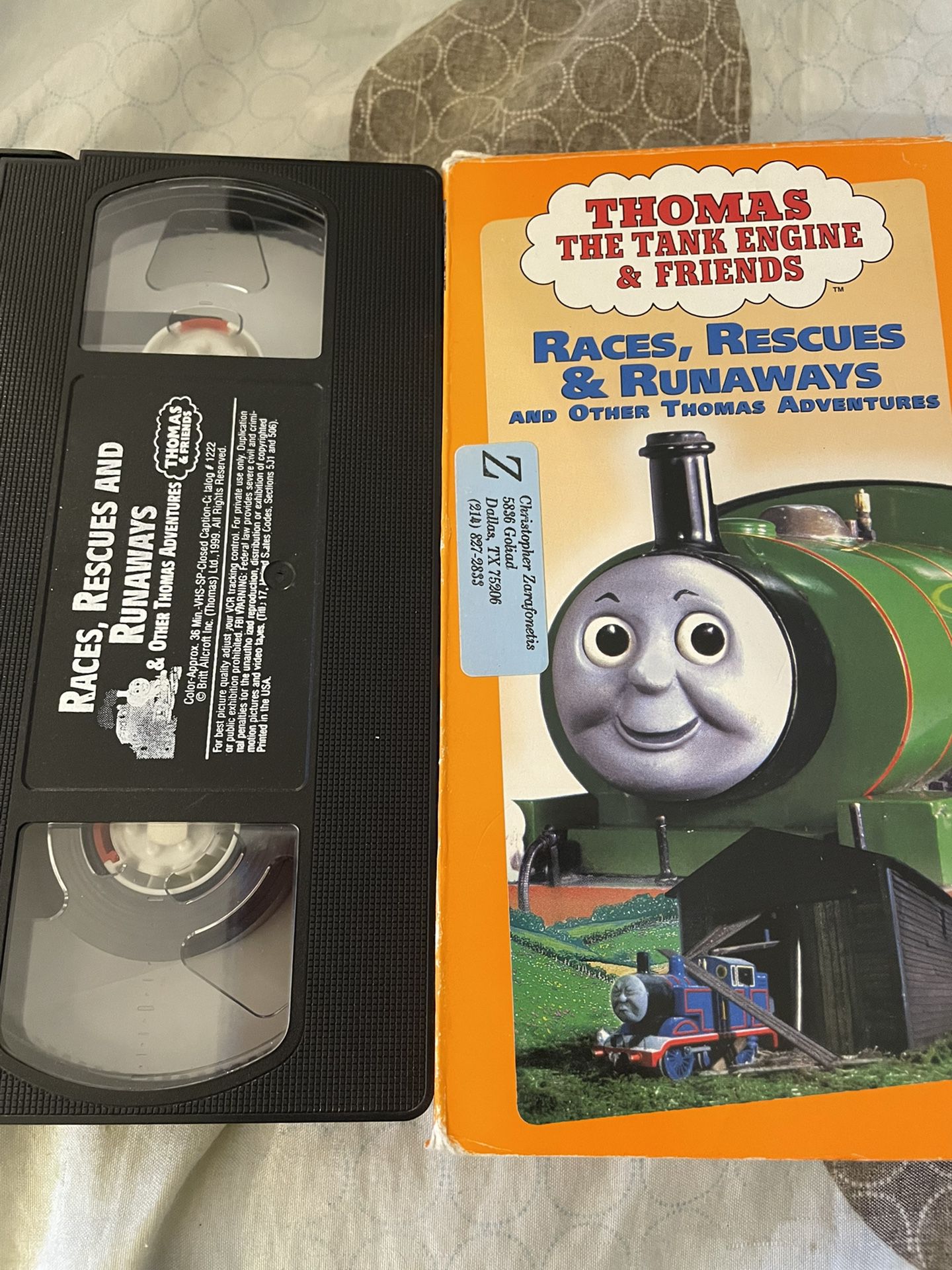 THOMAS THE TANK ENGINE & FRIENDS: RACES, RESCUES & RUNAWAYS AND OTHER THOMAS ADVENTURES (VHS)