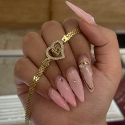 14k Brazalete De 15 Años 