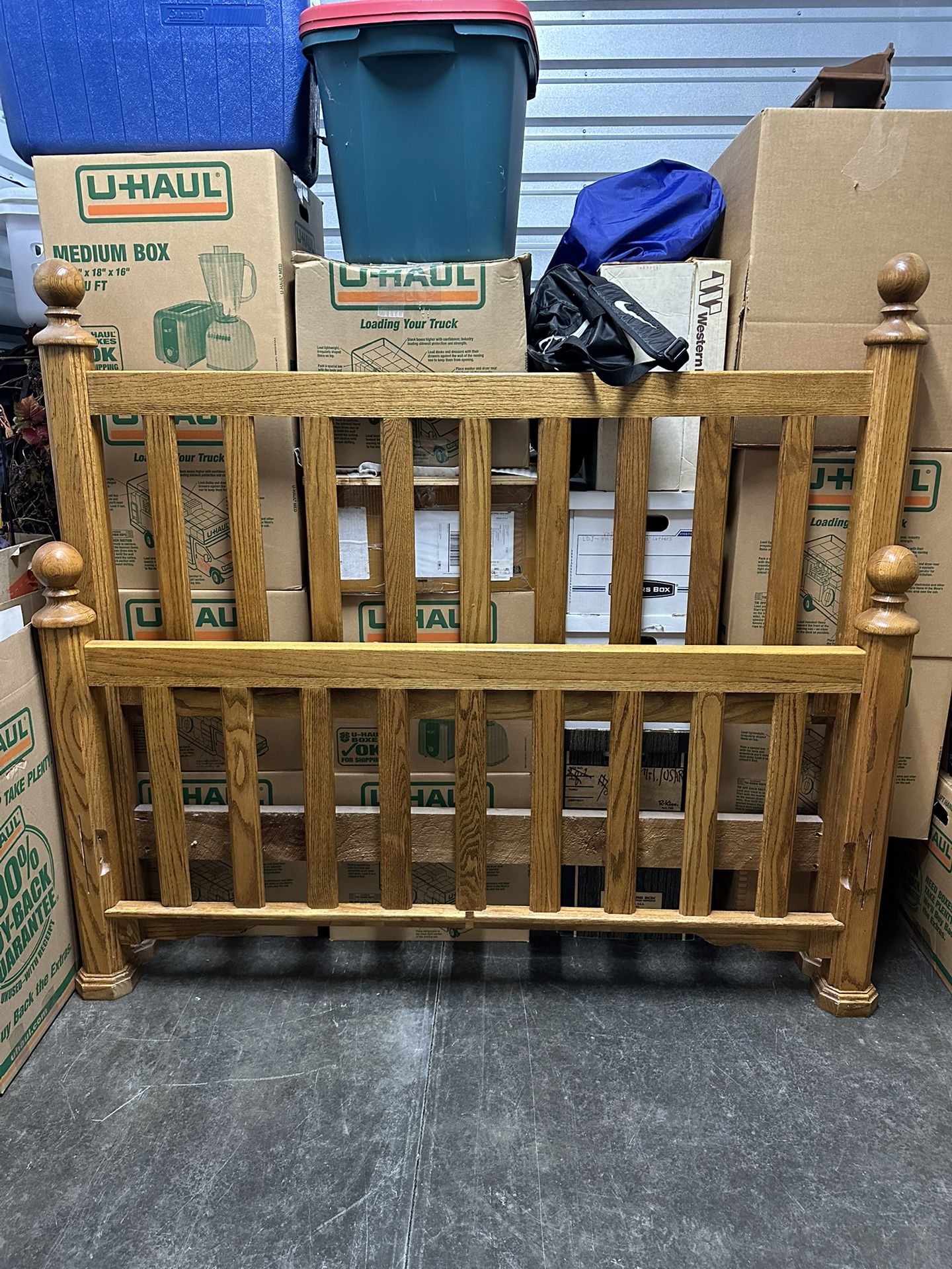 FREE Oak Headboard + Footboard