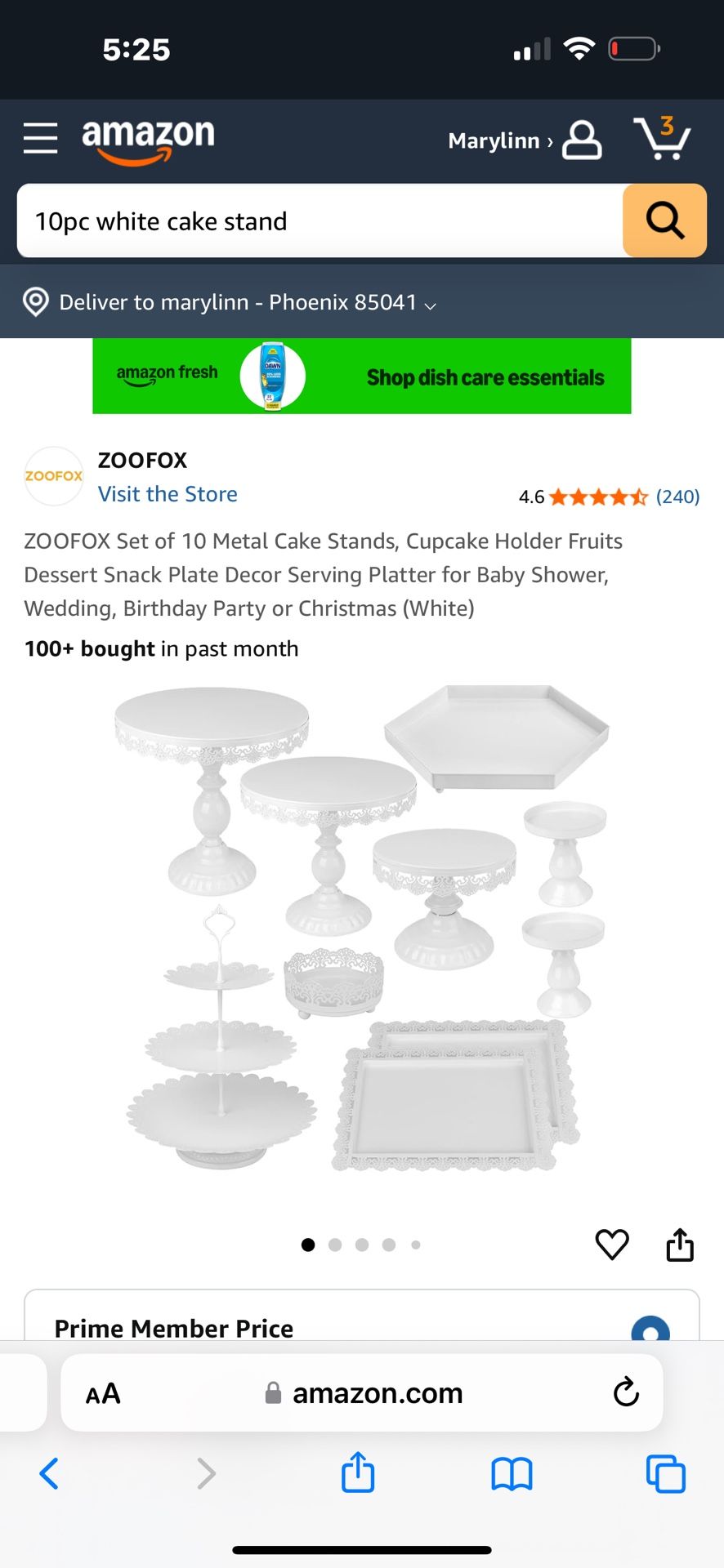 White Cake Stand