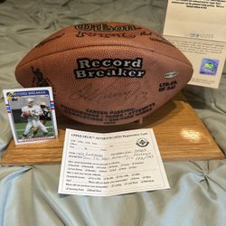 Dan Marino Autographed Football With Display Case