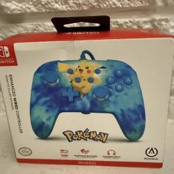 PowerA Enhanced Wired Controller, Pikachu Tie-Dye - Nintendo Switch Brand new sealed