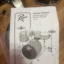 Rogue Junior Kicker RGD2518 5-Piece Drum Set – Great Condition