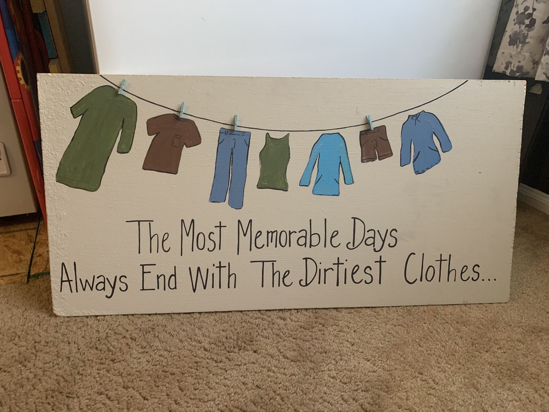 Laundry Room Decor / Wood Sign 