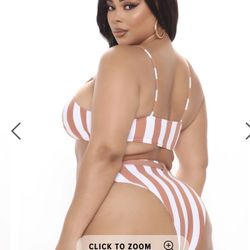 Two Piece Stripe Bikini 