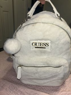 White Guess Mini Backpack