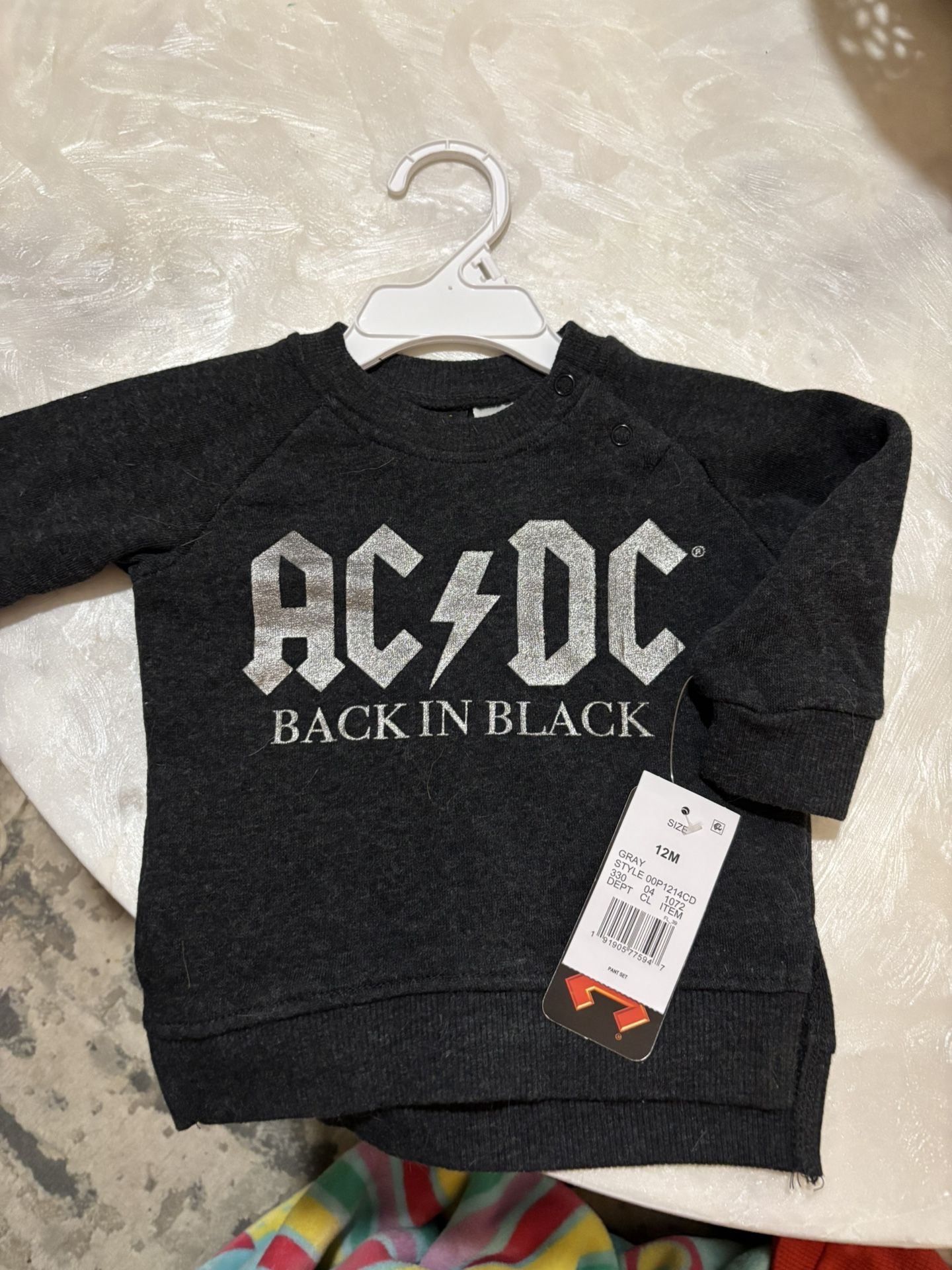 Baby AC/DC Sweatshirt 12 Months