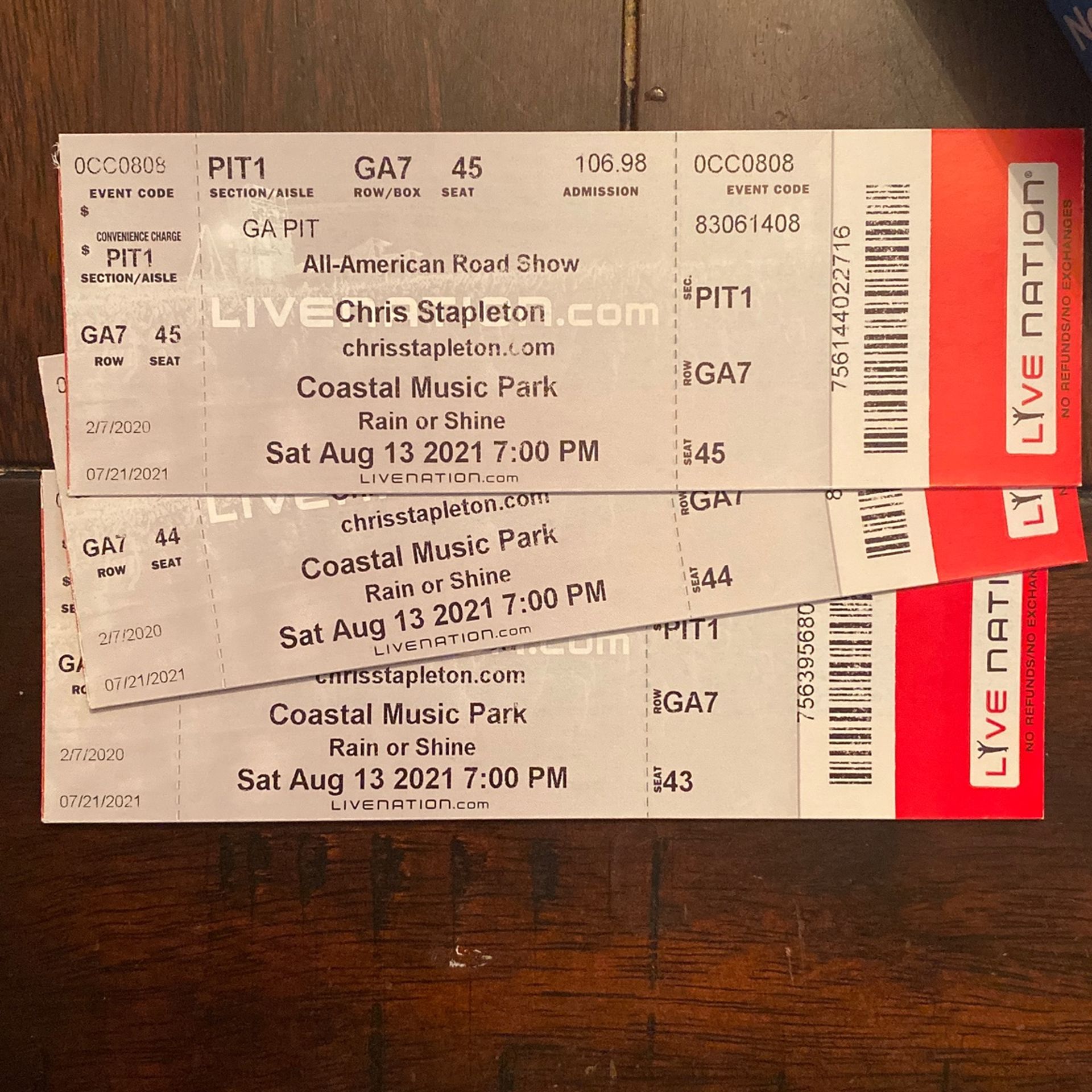 CHRIS Stapleton. Concert Tickets In Raleigh North Carolina