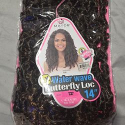 Wavy 14" Butterfly Loc, / Braids.