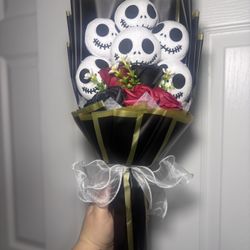 Skellington Valentines Day Bouquet 