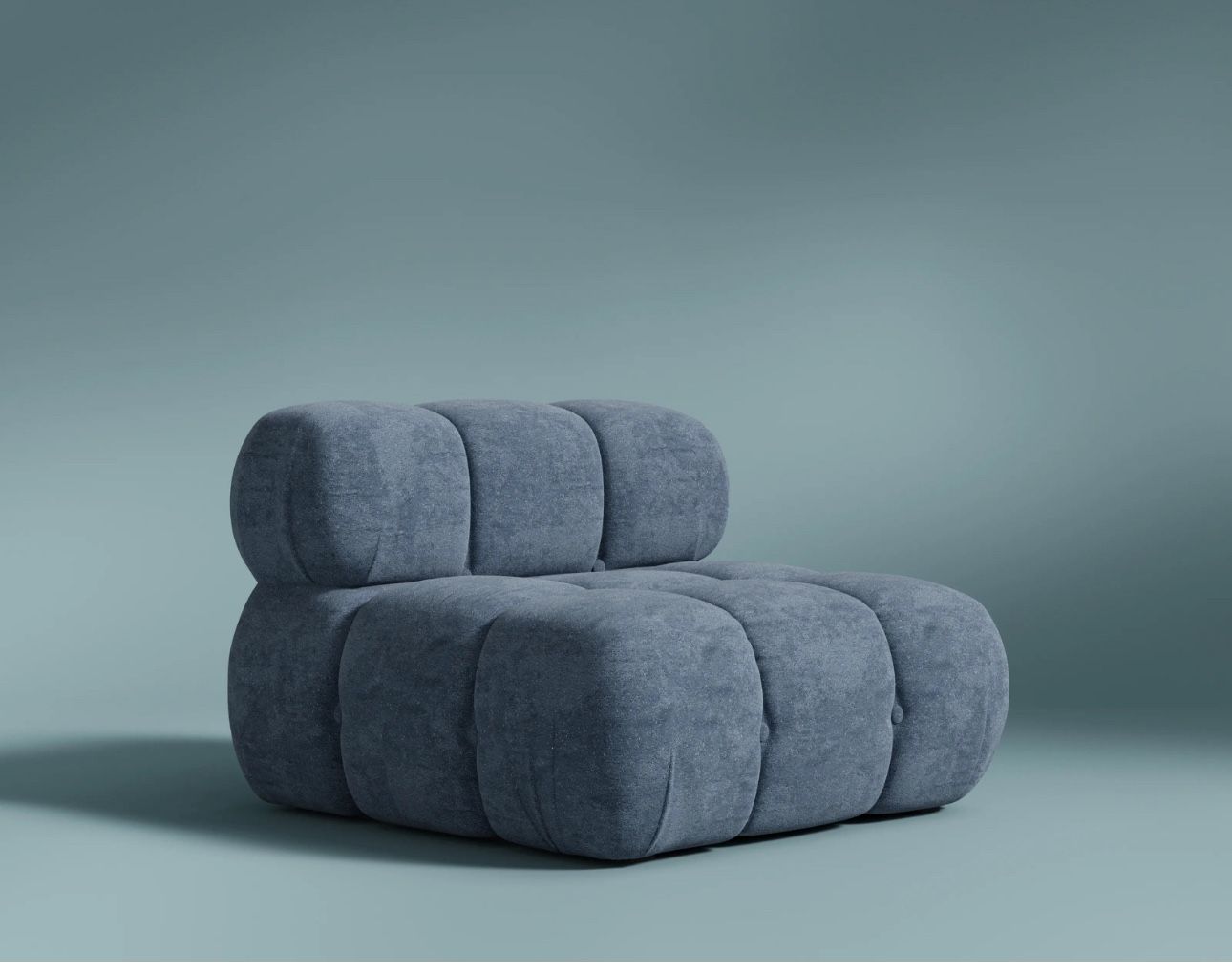 Rove Concepts Blue Marshbello Armless Chair