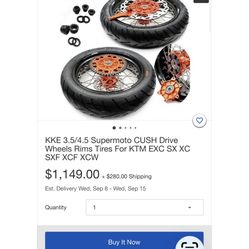 KTM SUPERMOTO WHEELS 