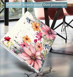 Floral Dustproof Scratch-Resistant Hard Shell Case for MacBook Pro 14"