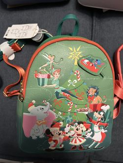 Loungefly Disneyland Park Christmas Glow In The Dark Mini Backpack