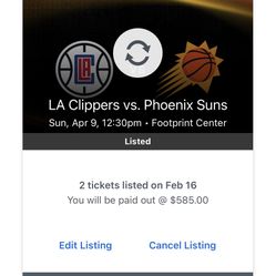 Suns vs Clippers Section 124! 4/9/2023