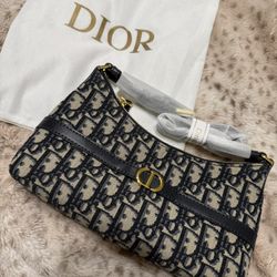 Montaigne Hobo Dior Shoulder Bag + Matching Wallet