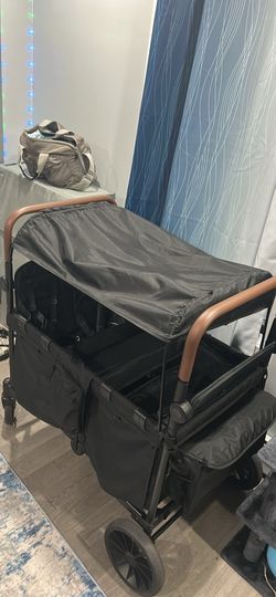 4-Seater Stroller Wagon with Canopy & Snack Tray