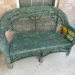 Wicker Bench/Wicker Sofa