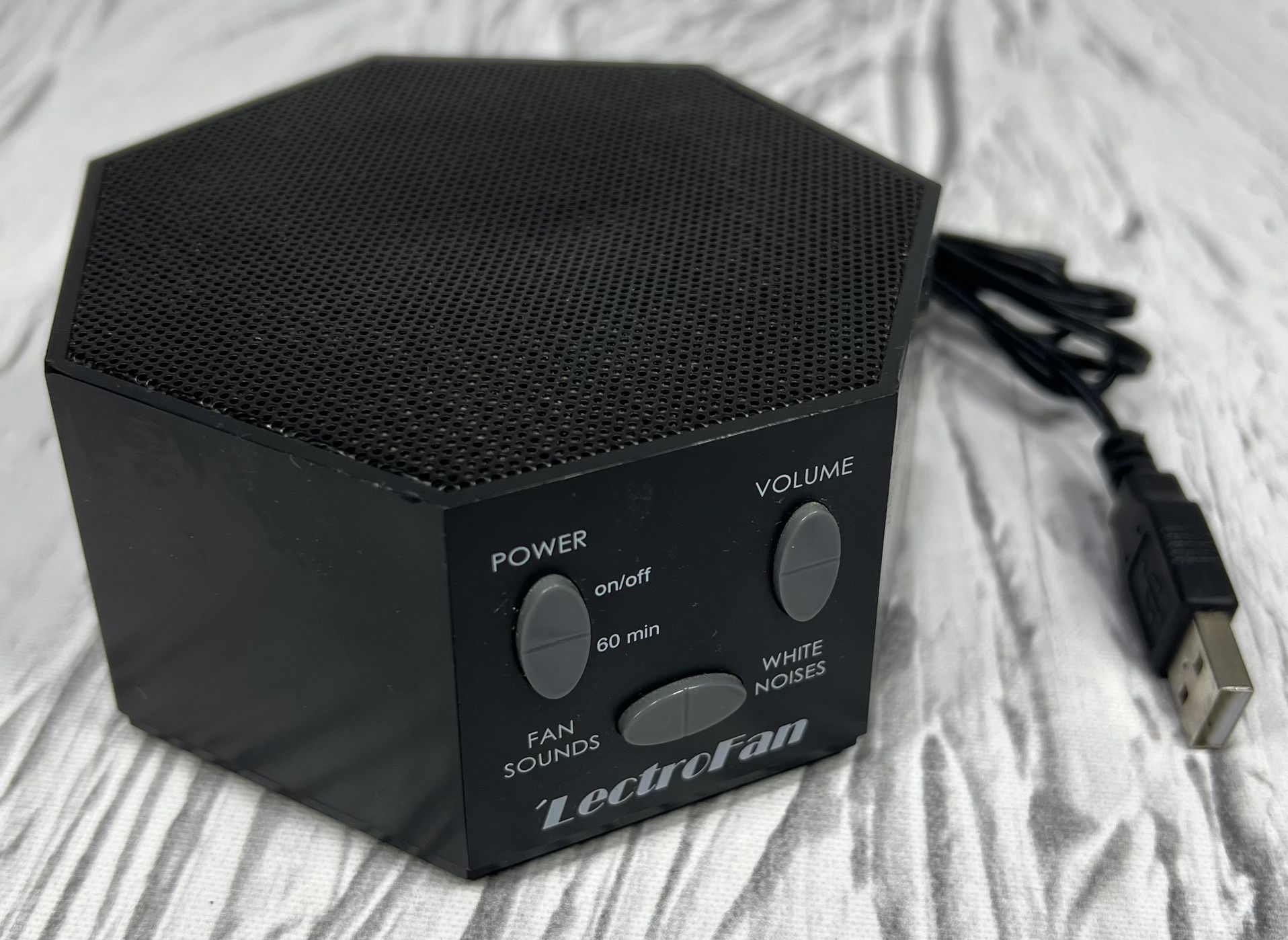 LectroFan Classic White Noise Sleep Sound Machine ASM1007 Black TESTED WORKS