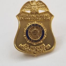 Pin American Legion FBI. 