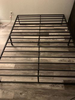Black Metal Platform Bed Frame