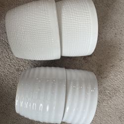 6” White Ceramic Pot