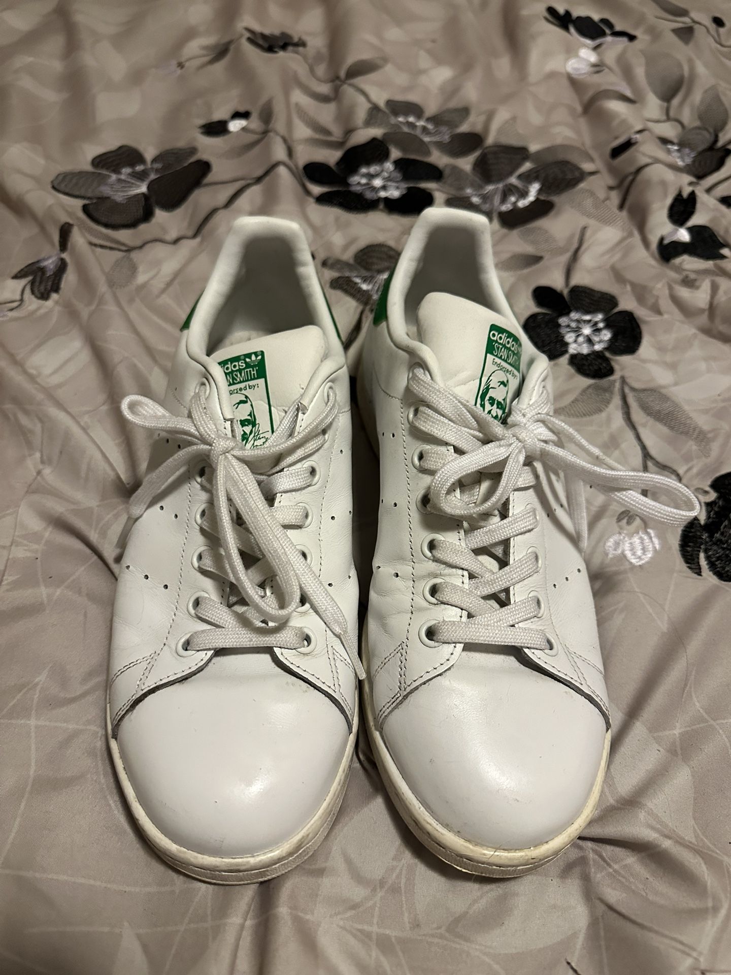 Adidas Stan Smith White/Green Shoes – Size 9