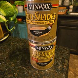 Two New Cans Of Minwax Polyshades Stain And Polyurethane In 1 Step