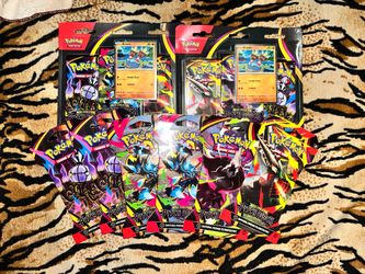 Pokemon pitch black sleeves and 2pk blisters