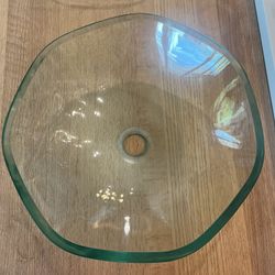 Set Of 2 Eden Bath Green Glass Vessel Sinks