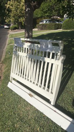 Free full size bed frame. Headboard and footboard
