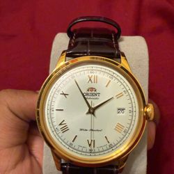 Orient Bambino Automatic Watch – Gold/Cream Dial