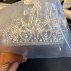 70th Birthday Crown And Sash